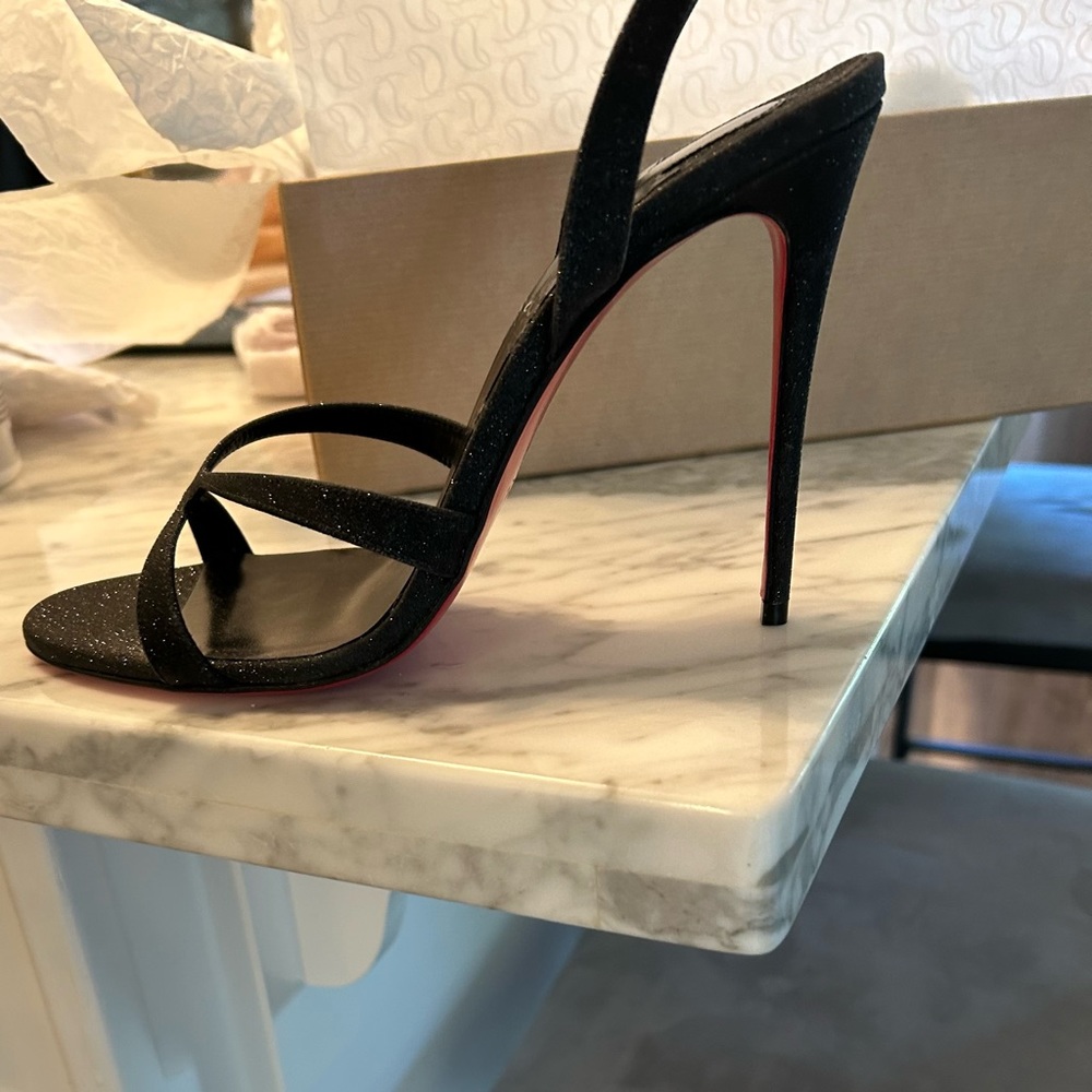 Christian Louboutin Emilie 100 Leather Slingback Sandal